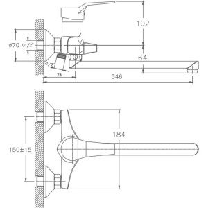 Универсальный смеситель Haiba HB63