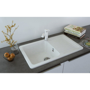 Смеситель для кухни Ulgran U-010 -331 белый