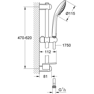 Душевой гарнитур Grohe Euphoria 110 Champagne 27232001