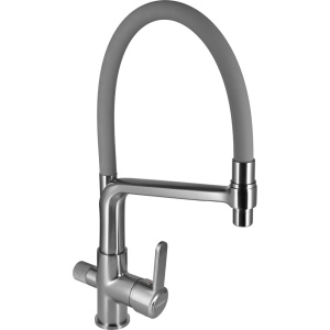 Смеситель для кухни Wisent W4755A-9 сатин, серый