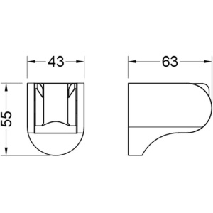 Держатель ручного душа Aquatek AQ2405MB черный