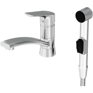 Купить Смеситель для раковины Damixa Jupiter 770230001 с гигиеническим душем, хром в Москве с доставкой Смеситель для раковины Damixa Jupiter 770230001 с гигиеническим душем, хром