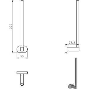 Купить Держатель для запасных рулонов Ravak Chrome CR 420.00 в Москве с доставкой Держатель для запасных рулонов Ravak Chrome CR 420.00