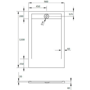 Поддон для душа Radaway Teos F 120x90 white, с сифоном