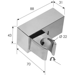 Купить Настенный держатель Remer 339S в Москве с доставкой Настенный держатель Remer 339S