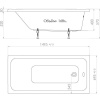 Акриловая ванна Triton Ультра 150x70 см, с ножками