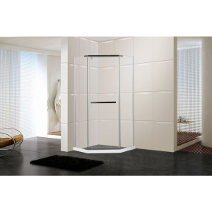 Душевой уголок Ceruttispa ZP101T 100x100, профиль хром