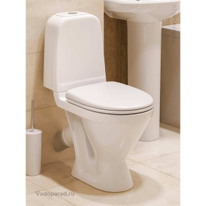 Унитаз-компакт напольный с бачком и сиденьем Sanita Самарский WC.CC/Samarsky/1-P/WHT.G/S1