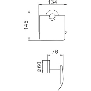 Держатель туалетной бумаги Haiba HB83 03