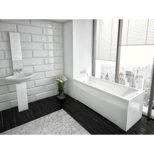 Купить Акриловая ванна Акватек Альфа ALF140-0000019 140x70 см, с каркасом, с экраном, со сливом-переливом, слив слева в Москве с доставкой Акриловая ванна Акватек Альфа ALF140-0000019 140x70 см, с каркасом, с экраном, со сливом-переливом, слив слева