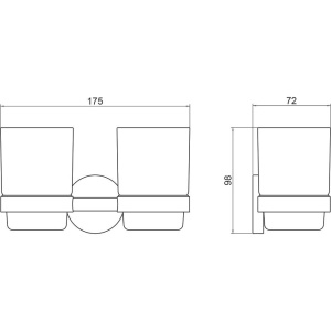 Стакан Timo Saona 13034/17 двойной, матовое золото