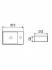 Раковина подвесная 375х215х95 WeltWasser AISBACH 5111 R (10000004592)