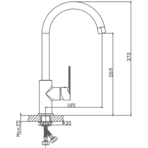 Смеситель для кухни Haiba HB617 HB70617