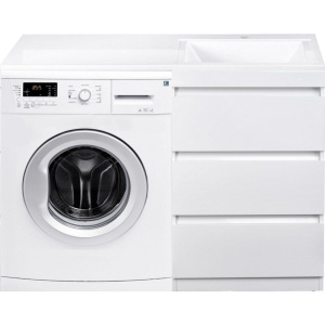 Тумба с раковиной Style Line Даллас 100 Люкс Plus, белая, 3 ящика R