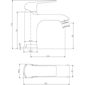Смеситель для раковины ESKO Dublin DB 26
