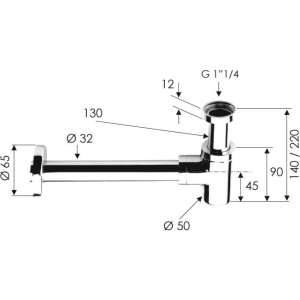Купить Сифон для биде Remer 958B в Москве с доставкой Сифон для биде Remer 958B