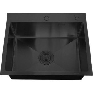 Купить Мойка кухонная РМС MR MR-5050BL c корзиной и дозатором, графит в Москве с доставкой Мойка кухонная РМС MR MR-5050BL c корзиной и дозатором, графит