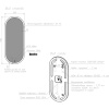 Зеркало BOND Oval M41ZE-50120 50х120, с подсветкой