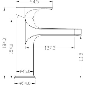 Смеситель для раковины Boheme Spectre 451-BR бронза