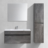 Мебель для ванной Vincea Chiara 100, камень, с белой раковиной