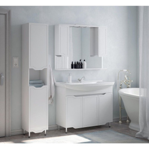 Купить Зеркало Corozo Мирра 105/С белое в Москве с доставкой Зеркало Corozo Мирра 105/С белое