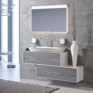 Тумба Aqwella 5 stars Genesis 100 миллениум серый