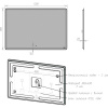 Зеркало Lemark Element 120, с подсветкой и подогревом
