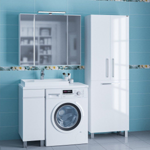 Мебель для ванной СаНта Марс 29 L напольная, 1 дверца, белая