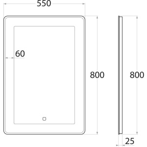 Купить Зеркало Art&Max Latina 55х80 в Москве с доставкой Зеркало Art&Max Latina 55х80