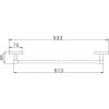 Полотенцедержатель Haiba HB19 01-1 53.3