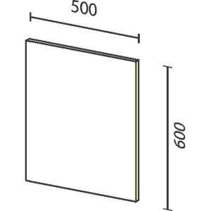 Зеркало Sanvit Панорама 50 Black