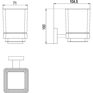Стакан Timo Selene 17033/17