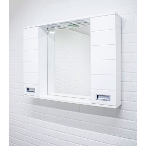 Зеркало Домино Cube 90 с подсветкой