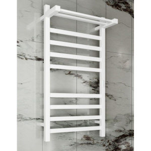 Купить Полотенцесушитель электрический Bauedge Hotel Shelf R с полкой, 50х100, белый полуматовый в Москве с доставкой Полотенцесушитель электрический Bauedge Hotel Shelf R с полкой, 50х100, белый полуматовый