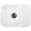 Мойка кухонная Wisent WB20-10 мрамор бело-серый