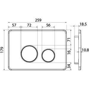 Купить Кнопка смыва IDDIS Unisteel UNS10S0i77 нержавеющая сталь в Москве с доставкой Кнопка смыва IDDIS Unisteel UNS10S0i77 нержавеющая сталь