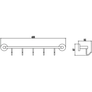 Крючок Savol 87 S-008775 50 см