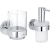 Набор Grohe Essentials Стакан 40447001 +, Дозатор 40448001