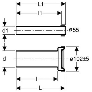 Купить Соединительный комплект для подвесного унитаза из ПНД Geberit 152.438.46.1 в Москве с доставкой Соединительный комплект для подвесного унитаза из ПНД Geberit 152.438.46.1