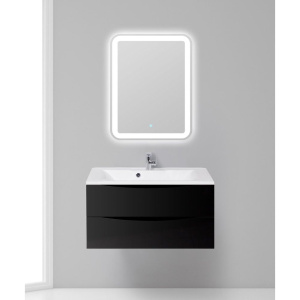 Тумба с раковиной BelBagno Marino 90 nero lucido