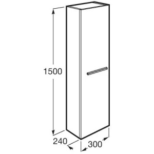 Шкаф-пенал Roca Victoria Nord 30 857564806 белый глянец