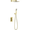 Душевой комплект Timo Petruma SX-5059/17SM С ВНУТРЕННЕЙ ЧАСТЬЮ, с термостатом, золото