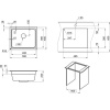 Мойка кухонная Granula Kitchen Space 5501U, черный