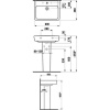 Раковина Laufen Pro 8.1895.2.000.104.1 с полупьедесталом