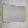 Зеркало Art&Max Siena S 60х100 золото, с LED-подсветкой, 6000К
