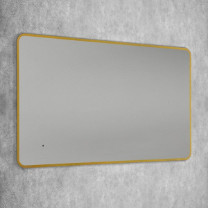 Зеркало Art&Max Siena S 60х100 золото, с LED-подсветкой, 6000К