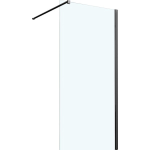 Душевая перегородка Vincea Walk-in VSW-1H800CLB 80 см, профиль матовый чёрный, стекло прозрачное