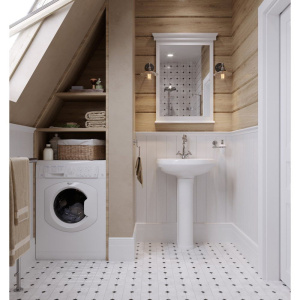 Раковина Santeri Вест на одно отверстие, с пьедесталом