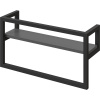 Полка STWORKI Гриндстед с полотенцедержателем, антрацит