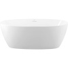 Акриловая ванна BelBagno BB414 170x80 см, отдельностоящая, овальная, со сливом-переливом, с донным клапаном